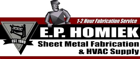 e p homiek sheet metal|E.P. Homiek Sheet Metal Fabrication & HVAC Supply.